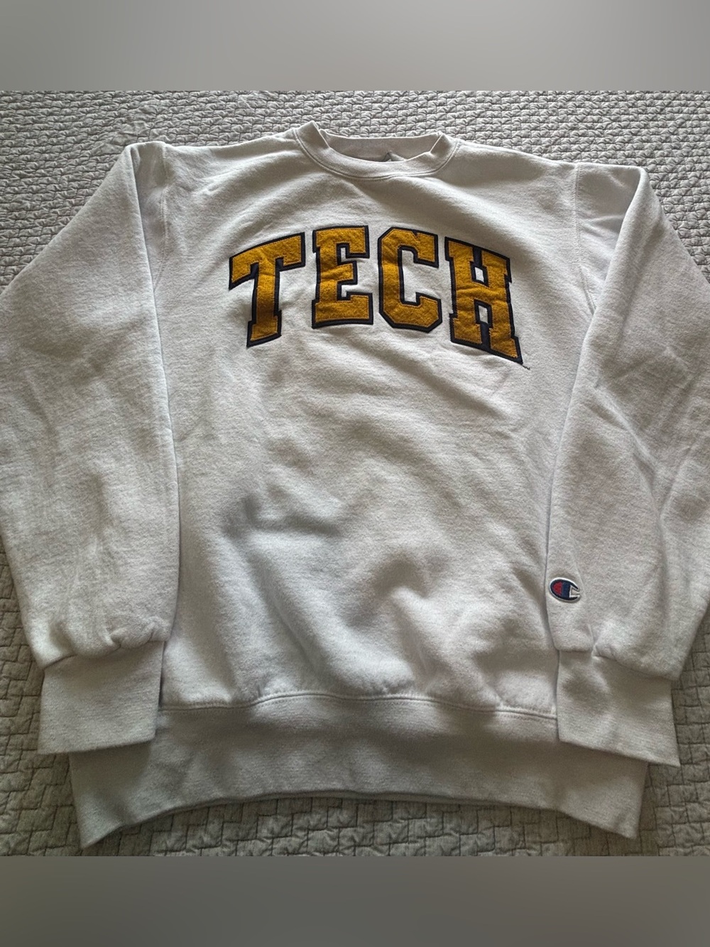 Georgia Tech University Champion Crewneck Sweatshirt Size Small